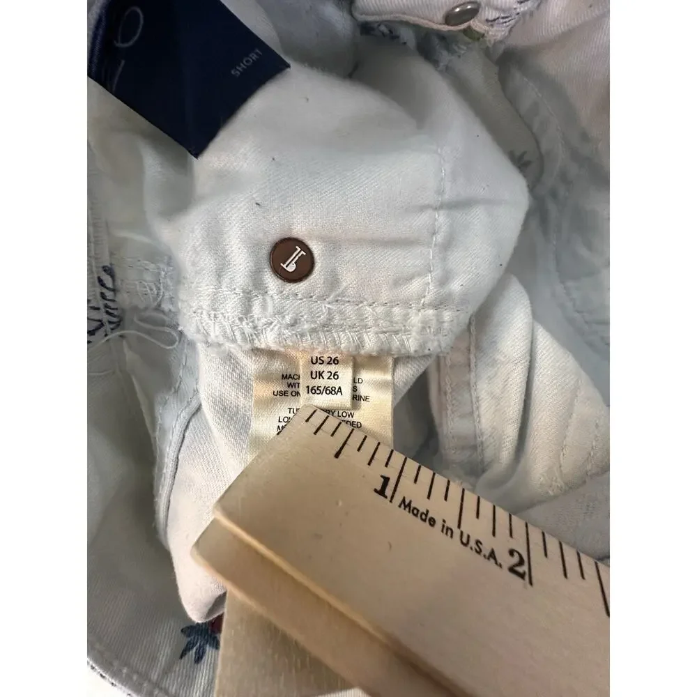 Anthropologie Pilcro Shorts Denim Floral Print High Rise in Size 26 *Read* - Picture 13 of 13